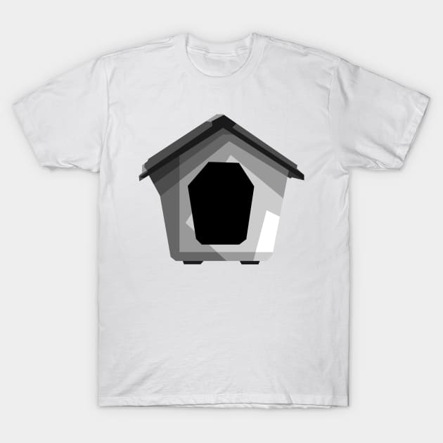 house of the dog grayscale T-Shirt by Rizkydwi